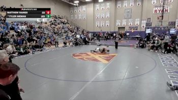 138 lbs Champ. Round 2 - Tyler Ineman, Lake Catholic vs Matthew Raines, Athens