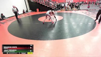 106 lbs Cons. Round 4 - VInce DeMarco, Grayslake (CENTRAL) vs Brandon White, DAKOTA