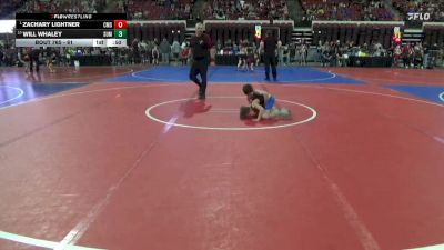 61 lbs Cons. Round 2 - WIll Whaley, Laurel Matburners vs Zachary Lightner, Choteau Mat Sharks