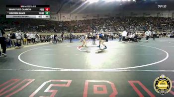 G6A-145 lbs Quarterfinal - Makaylee Cannon, Piedmont-Girls vs Heaven Sams, Shawnee-Girls