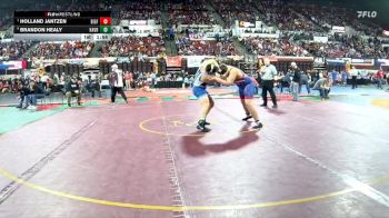 A - 285 lbs Quarterfinal - Holland Jantzen, Bigfork vs Brandon Healy, Havre