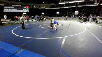 Girls 130 lbs Cons. Round 4 - Jacelynn Friesen, McNary vs Riley Linnane, Kentlake (Girls)