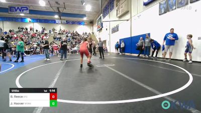 125 lbs Rr Rnd 1 - Blacey Reece, Grove Takedown Club vs Jaylee Hoover, Wyandotte Youth Wrestling