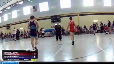160 lbs Quarterfinal - Mitchell Betz, Western Wrestling Club vs Ryan Boshears, Contenders Wrestling Academy