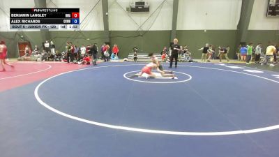 Junior FK - 120 lbs Champ. Round 1 - Benjamin Langley, Redmond Wrestling Academy vs Alex Richards, CNWC Concede Nothing Wrestling Club