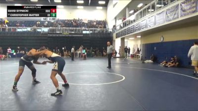 157 lbs Cons. Round 3 - Christopher Matter, Cerritos College vs David Sypnicki, Santa Rosa Junior College