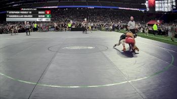 D2-120 lbs Cons. Round 1 - Stephen Vesely Iii, Swartz Creek HS vs Habibullah Majedi, Southgate Anderson HS