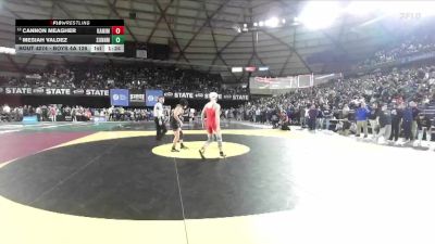 Boys 4A 126 lbs Champ. Round 2 - Mesiah Valdez, Sunnyside vs Cannon Meagher, Kamiakin