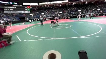 134 lbs Cons. Round 5 - Kaylen Martin, AVL1 vs Riley Diehl, Unattached