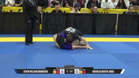Nicholas Martin Jonas vs Devon William ODonoghue 2026 Pan IBJJF Jiu-Jitsu No-Gi Championship