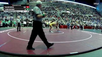 138 lbs Champ. Round 1 - Blake Mock, Elkhart vs Lane Snyder, Eastside