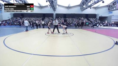 99-J lbs Consi Of 16 #1 - Jake Baginski, Montville vs Peter Abel, Overtime