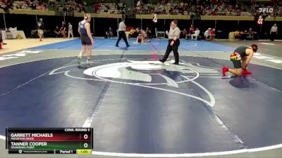 157-2A/1A Cons. Round 3 - Garrett Michaels, Mountain Ridge vs Tanner Cooper, Sparrows Point