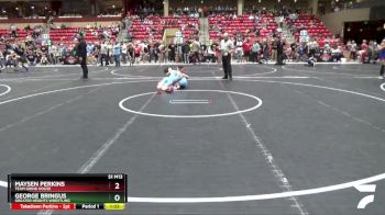 100 lbs Semifinal - Maysen Perkins, TEAM GRIND HOUSE vs George Bringus, Greater Heights Wrestling