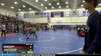 160 lbs Champ. Round 2 - Colin Myers, Big Dog Ranch vs Marco Succari, Mira Costa High School