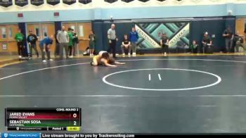 160 lbs Cons. Round 2 - Sebastian Sosa, Centennial vs Jared Evans, Moapa Valley