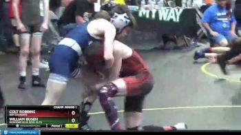 75 lbs Champ. Round 1 - Colt Robbins, Ram Chargers vs William Busen, Richmond Blue Devil Elite