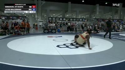 97 kg Cons. Sub-quarters - Emmanuel Ayi-Bonte, Valley Wrestling Club vs Layne Malczewski, Cyclone Regional Training Center C-RTC