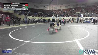 74 lbs Consi Of 8 #2 - Millicent Goodgion, Chandler Takedown Club vs Mackinley Wolf, Wolfpak Wrestling