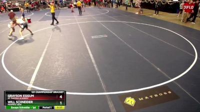 121 Championship Bracket Cons. Round 6 - Will Schneider, Mounds View vs Grayson Eggum, St. Thomas Academy