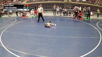 45 lbs 2nd Place Match - Kolt Van Orden, Shootbox vs Hayes Hiskey, Sanderson Wrestling Academy