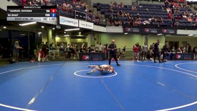 80 lbs Cons. Sub-quarters - Samuel Svitana, Truckee Wrestling Club vs RJ Shay, Pennsylvania