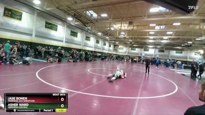 130 lbs Semifinal - Asher Ward, Aberdeen Central vs Jase Bonen, Mobridge AAU Wrestling