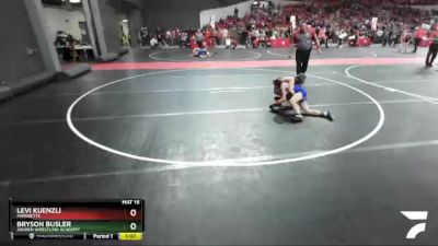 85 lbs Cons. Semi - Bryson Busler, Askren Wrestling Academy vs Levi Kuenzli, Marinette