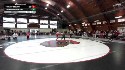 133 lbs Semifinal - Culley Bellino, Cortland State vs Derek Bernardino, St. John Fisher