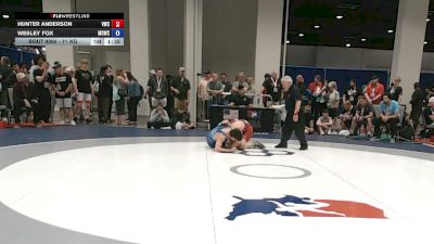 71 kg Cons. Sub-rd Of 32 - Hunter Anderson, Vici Wrestling Club vs Wesley Fox, Mat Demon Wrestling Club