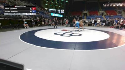 132 lbs Champ. Rd Of 128 - Rhys Coulter, AL vs Lucas Benson, MI