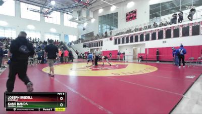 165 lbs Champ. Round 2 - Joseph Iredell, Carlsbad vs Kane Banda, Central Union