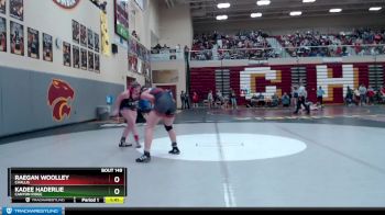 145 lbs Champ. Round 2 - Kadee Haderlie, Canyon Ridge vs Raegan Woolley, Challis