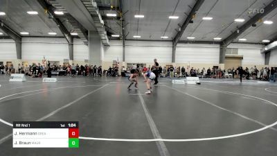 75 lbs Rr Rnd 1 - Jackson Hermann, Greater Heights Wrestling vs Jaxon Braun, Maurer Coughlin Wrestling Club