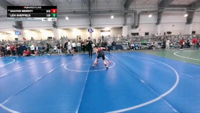 100 lbs Cons. Semi - Levi Sheffield, 512 Outlaw Wrestling vs Daxton Merritt, Warrior Trained Wrestling