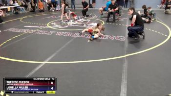 43 lbs Round 2 - Therese Cherok, Anchor Kings Wrestling Club vs Louella Miller, Alaska Battle Cats Wrestling Club