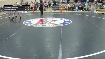 110 lbs Cons. Round 3 - Brady Oleson, Winneconne vs Gabriel Dempsey, LITTLE FALLS