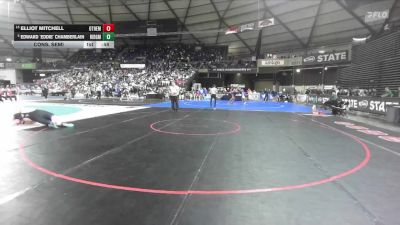 Boys 2A 285 lbs Cons. Semi - Edward `Eddie` Chamberlain, Ridgefield vs Elliot Mitchell, Othello