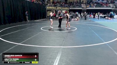 145G Champ. Round 1 - Anneliese Kamuck, St. Mary`s vs Kirstyn Passin, Valdez High School