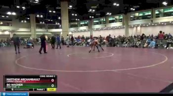 126 lbs Semis & Wb (16 Team) - Bo Wagner, Fight Barn vs Matthew Archambault, Cowboy Forever