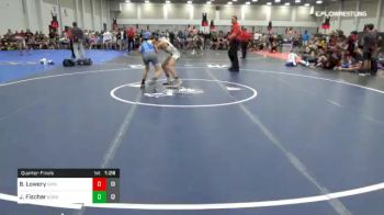 106 lbs Quarterfinal - Bryce Lowery, Indiana Outlaws Black vs Joey Fischer, Team Kong United