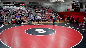 285 lbs Cons. Round 2 - Avery Kunzler, North East Hs vs Andrew Hebenthal, River Valley Hs