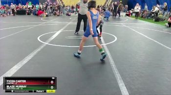 56 lbs Round 3 (8 Team) - Blaze Murray, Ohio Gold 24k vs Tycen Carter, Lake WC