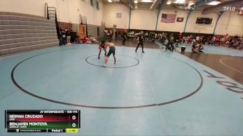 108-114 lbs Round 1 - Neiman Cruzado, Erie vs Benjamin Montoya, Greeley West