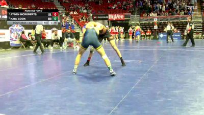 2A-150 lbs Cons. Round 5 - Ayden McRoberts, Sergeant Bluff-Luton vs Kael Cook, Burlington Notre Dame