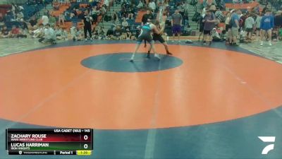 145 lbs Cons. Round 1 - Lucas Harriman, Iron Knights vs Zachary Rouse, Wave Wrestling Club