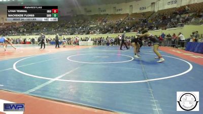 133 lbs Round Of 16 - Liyah Tennial, Union Girls JH vs Mackenzie Flores, Sand Springs Jr High