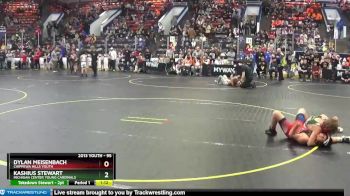 95 lbs Cons. Round 2 - Kashius Stewart, Michigan Center Young Cardinals vs Dylan Meisenbach, Chippewa Hills Youth