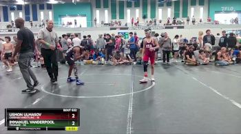 84 lbs Cons. Semi - Immanuel Vanderpool, Teknique vs Usmon Ulmasov, Caveman Wrestling