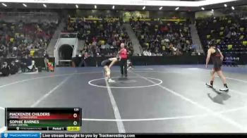 125 lbs 3rd Place Match - Sophie Barnes, Lewis Central vs Mackenzie Childers, Prairie, Cedar Rapids